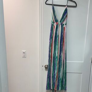 Colorful Striped Maxi Dress